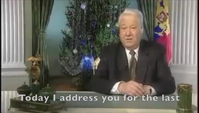 Yeltsin s Resignation Speech with English Subtitles